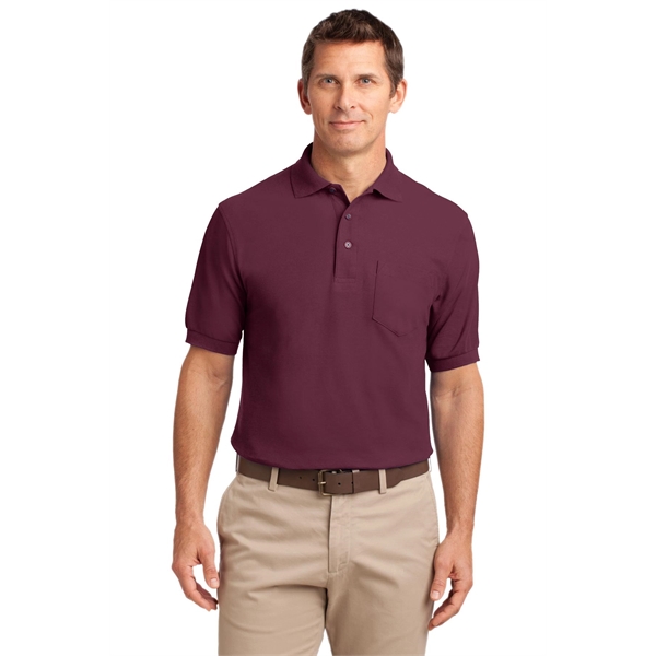 Port Authority Silk Touch Polo with Pocket.... from ASI 84863 SanMar