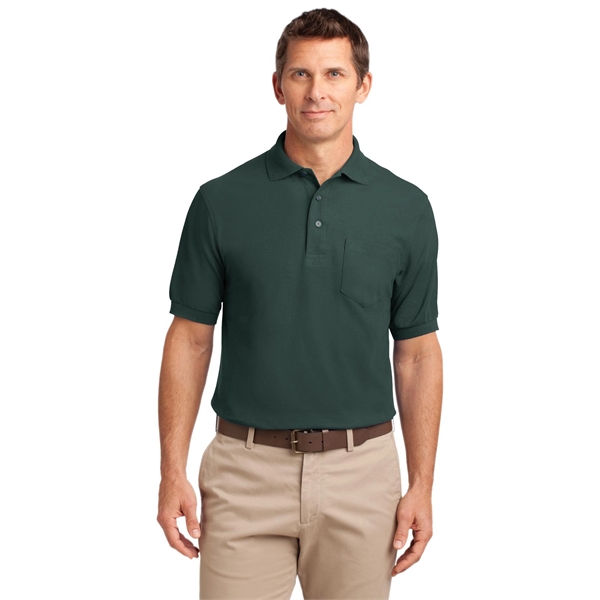 Port Authority Silk Touch Polo with Pocket.... from ASI 84863 SanMar