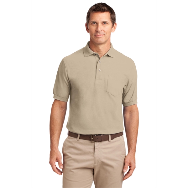 Port Authority Silk Touch Polo with Pocket.... from ASI 84863 SanMar