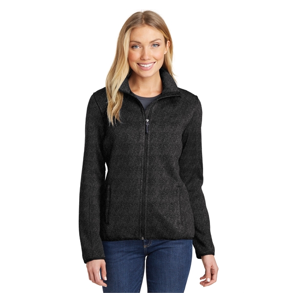 Port Authority Ladies Sweater Fleece Jacket.... from ASI 84863 SanMar