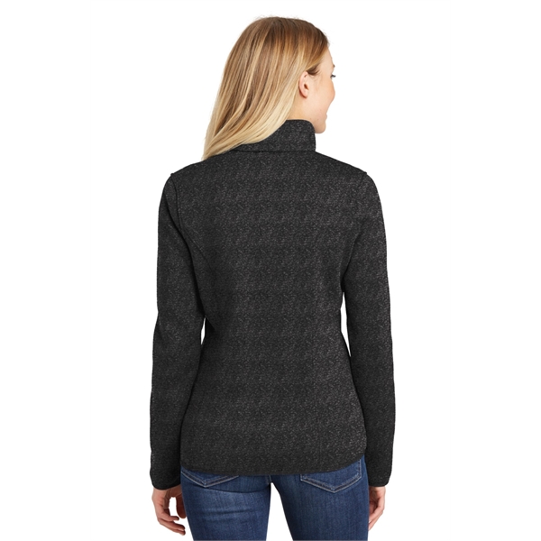 Port Authority Ladies Sweater Fleece Jacket.... from ASI 84863 SanMar