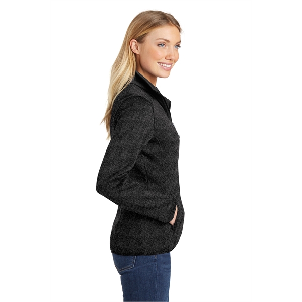 Port Authority Ladies Sweater Fleece Jacket.... from ASI 84863 SanMar