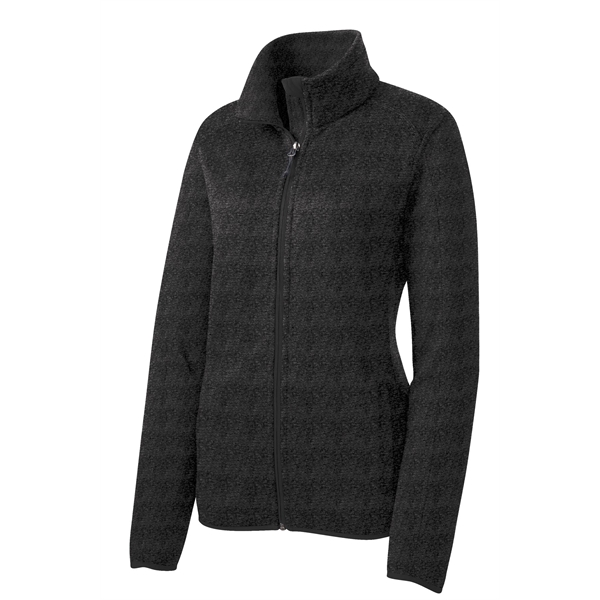 Port Authority Ladies Sweater Fleece Jacket.... from ASI 84863 SanMar