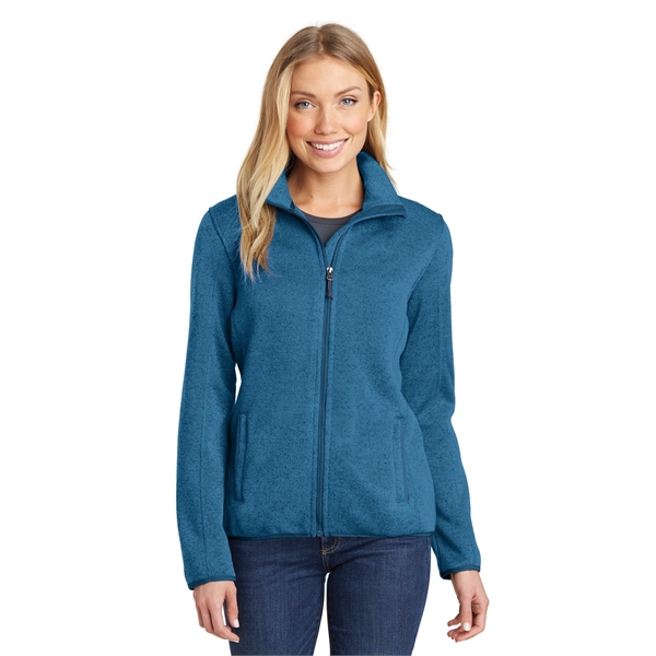 Port Authority Ladies Sweater Fleece Jacket.... from ASI 84863 SanMar