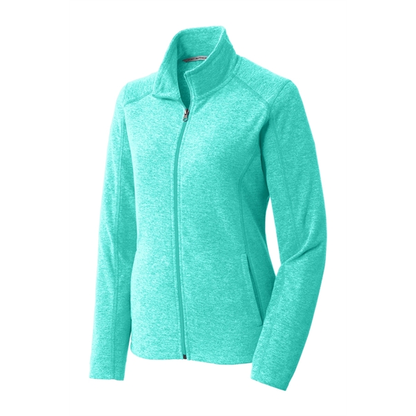 Port Authority Ladies Heather Microfleece Full-Zip Jacket.... from ASI 84863 SanMar