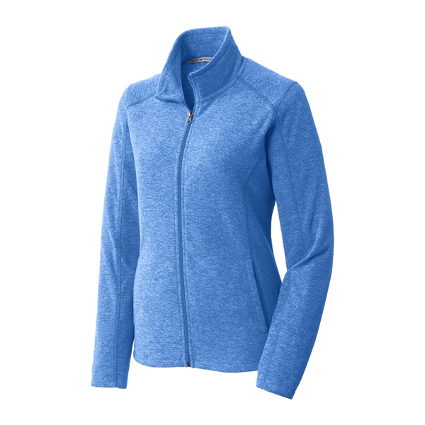 Port Authority Ladies Heather Microfleece Full-Zip Jacket.... from ASI 84863 SanMar