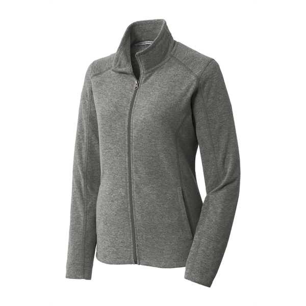 Port Authority Ladies Heather Microfleece Full-Zip Jacket.... from ASI 84863 SanMar