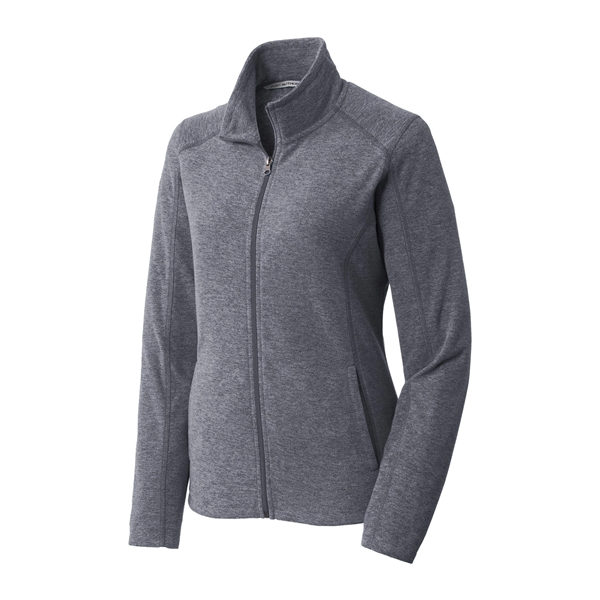Port Authority Ladies Heather Microfleece Full-Zip Jacket.... from ASI 84863 SanMar