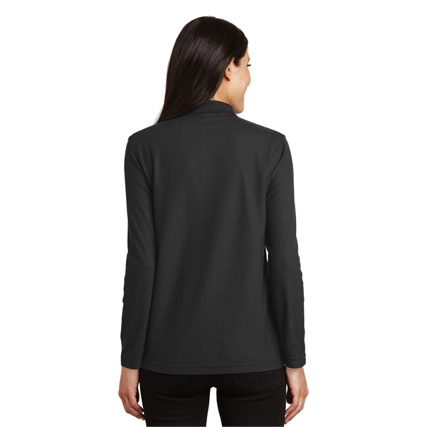 Port Authority Ladies Silk Touch Long Sleeve Polo.... from ASI 84863 SanMar
