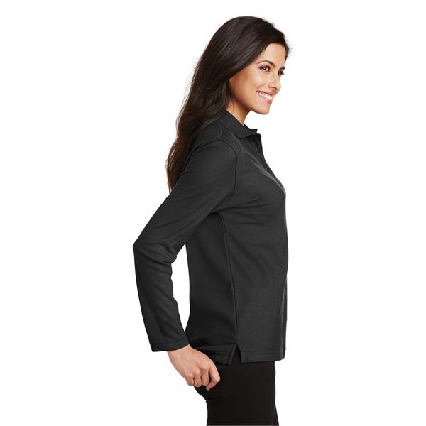 Port Authority Ladies Silk Touch Long Sleeve Polo.... from ASI 84863 SanMar