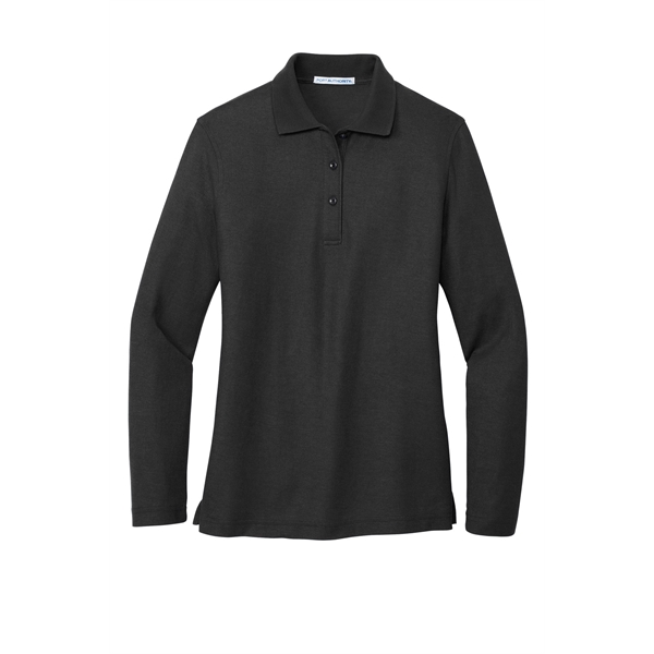 Port Authority Ladies Silk Touch Long Sleeve Polo.... from ASI 84863 SanMar