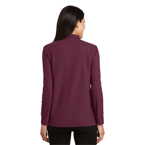 Port Authority Ladies Silk Touch Long Sleeve Polo.... from ASI 84863 SanMar