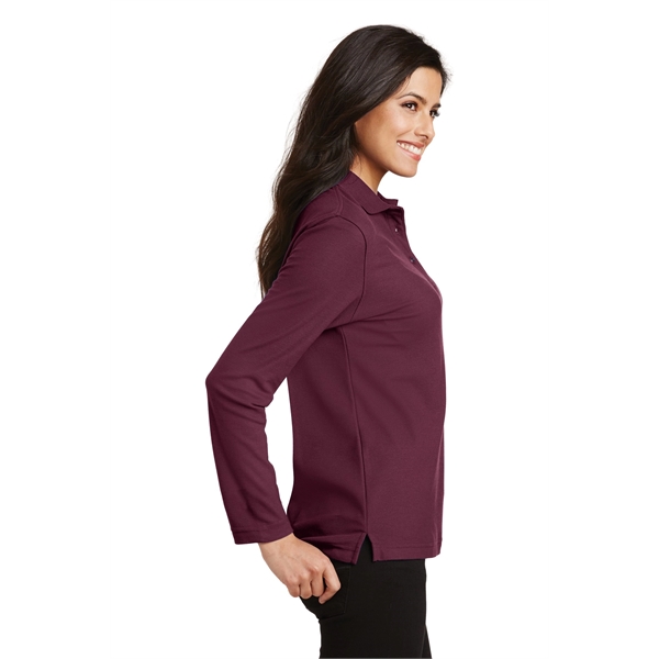 Port Authority Ladies Silk Touch Long Sleeve Polo.... from ASI 84863 SanMar