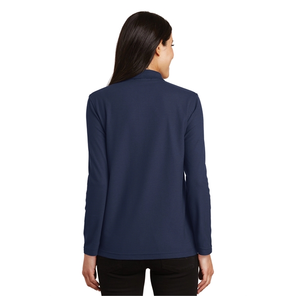 Port Authority Ladies Silk Touch Long Sleeve Polo.... from ASI 84863 SanMar