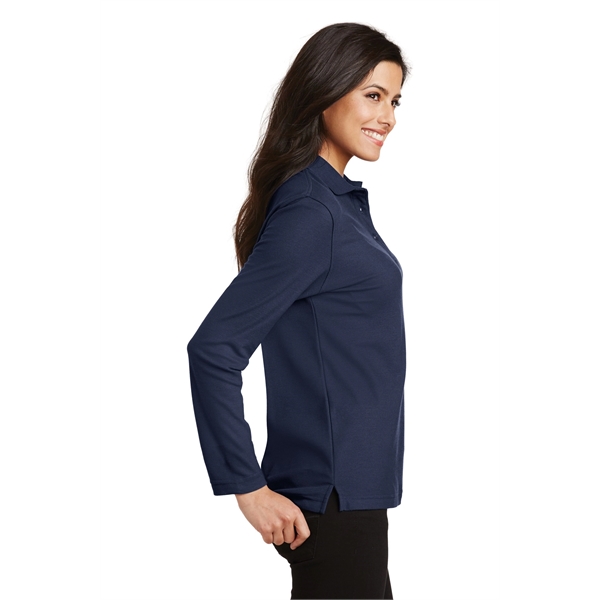 Port Authority Ladies Silk Touch Long Sleeve Polo.... from ASI 84863 SanMar