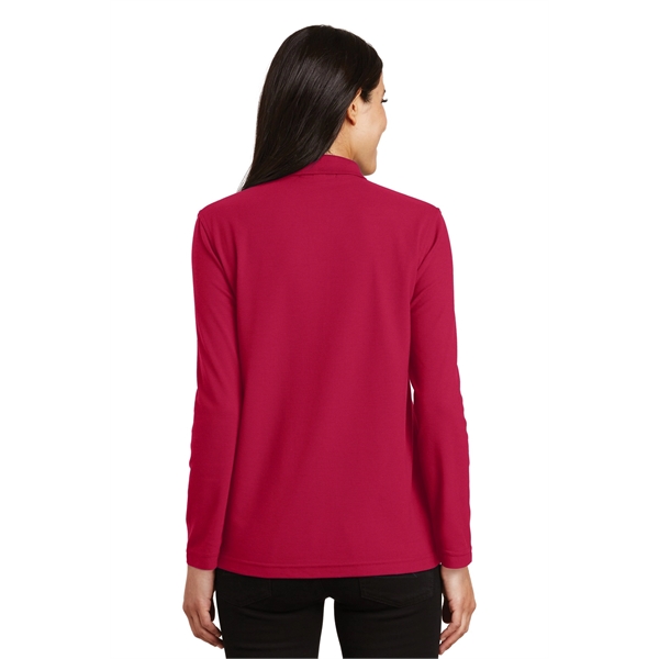 Port Authority Ladies Silk Touch Long Sleeve Polo.... from ASI 84863 SanMar