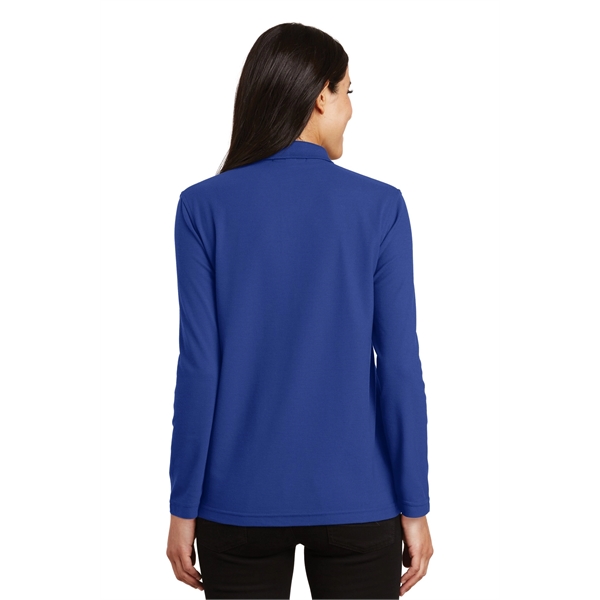 Port Authority Ladies Silk Touch Long Sleeve Polo.... from ASI 84863 SanMar