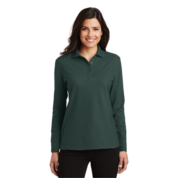 Port Authority Ladies Silk Touch Long Sleeve Polo.... from ASI 84863 SanMar