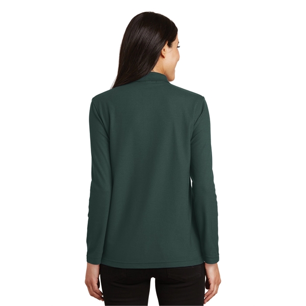 Port Authority Ladies Silk Touch Long Sleeve Polo.... from ASI 84863 SanMar