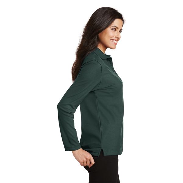 Port Authority Ladies Silk Touch Long Sleeve Polo.... from ASI 84863 SanMar