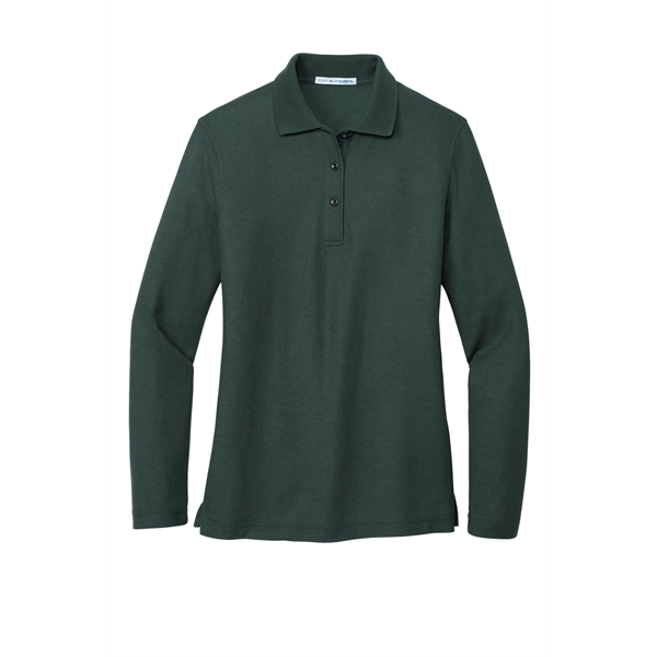 Port Authority Ladies Silk Touch Long Sleeve Polo.... from ASI 84863 SanMar