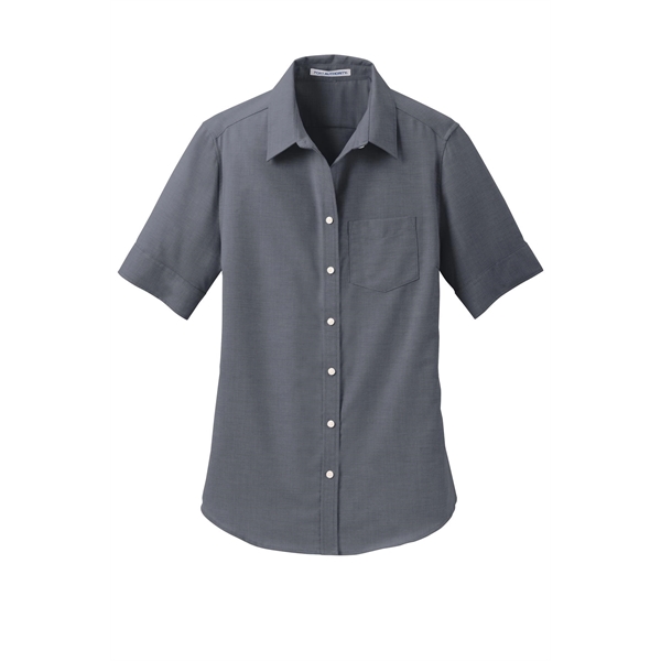 Port Authority Ladies Short Sleeve SuperPro Oxford Shirt.... from ASI 84863 SanMar