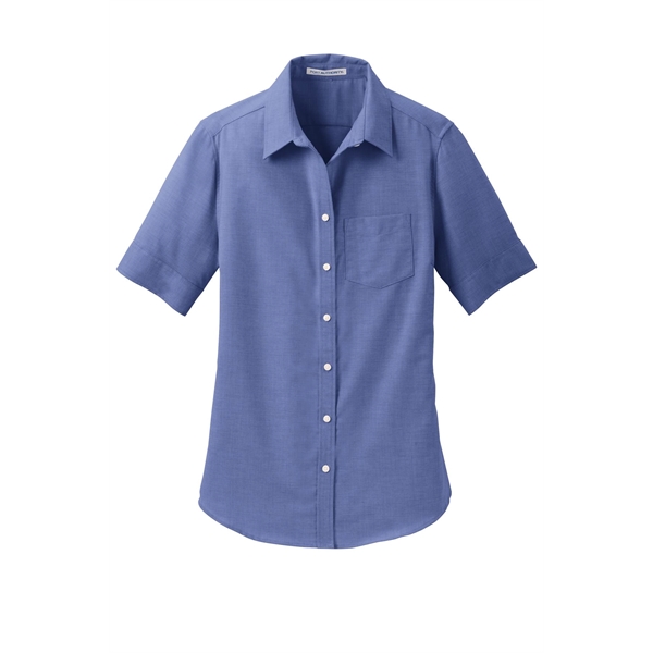 Port Authority Ladies Short Sleeve SuperPro Oxford Shirt.... from ASI 84863 SanMar