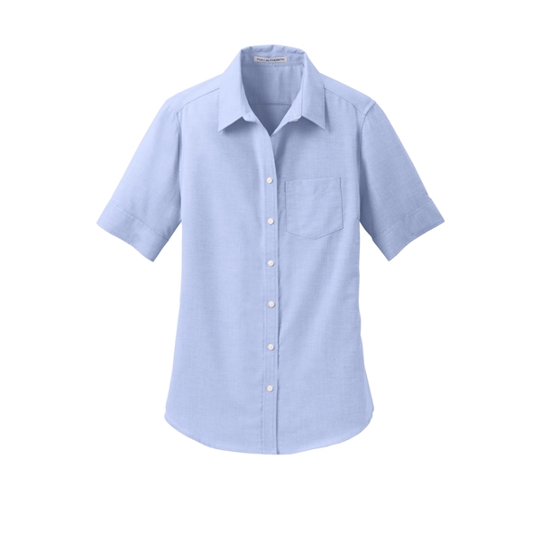 Port Authority Ladies Short Sleeve SuperPro Oxford Shirt.... from ASI 84863 SanMar
