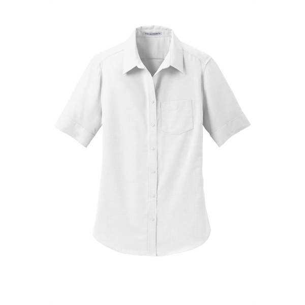 Port Authority Ladies Short Sleeve SuperPro Oxford Shirt.... from ASI 84863 SanMar