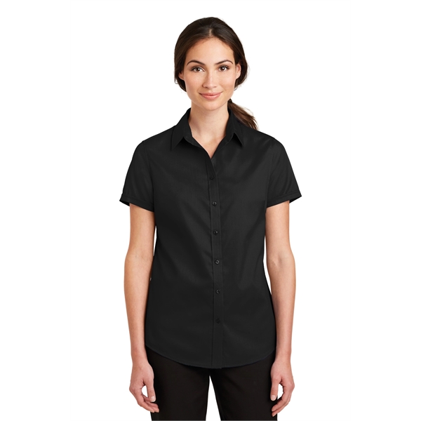 Port Authority Ladies Short Sleeve SuperPro Twill Shirt.... from ASI 84863 SanMar