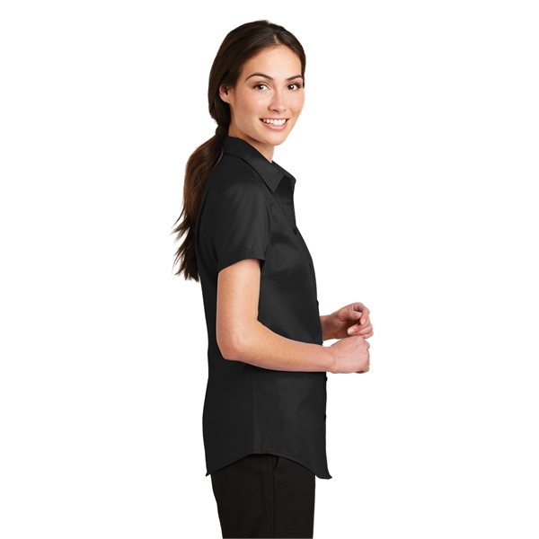 Port Authority Ladies Short Sleeve SuperPro Twill Shirt.... from ASI 84863 SanMar