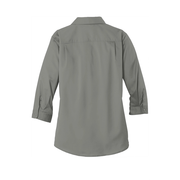 Port Authority Ladies 3/4-Sleeve SuperPro Twill Shirt.... from ASI 84863 SanMar