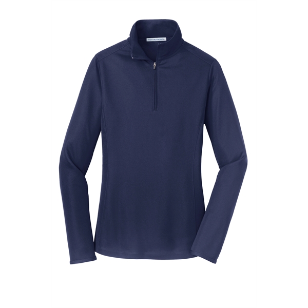 Port Authority Ladies Pinpoint Mesh 1/2-Zip .... from ASI 84863 SanMar