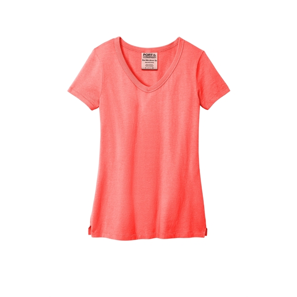 Port & Company Ladies Beach Wash Garment-Dyed V-Neck Tee... from ASI 84863 SanMar