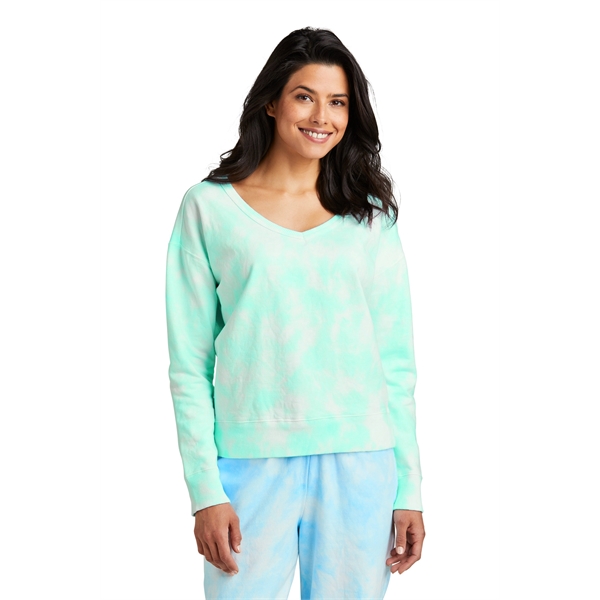 Port & Company Ladies Beach Wash Cloud Tie-Dye V-Neck Swe...... from ASI 84863 SanMar