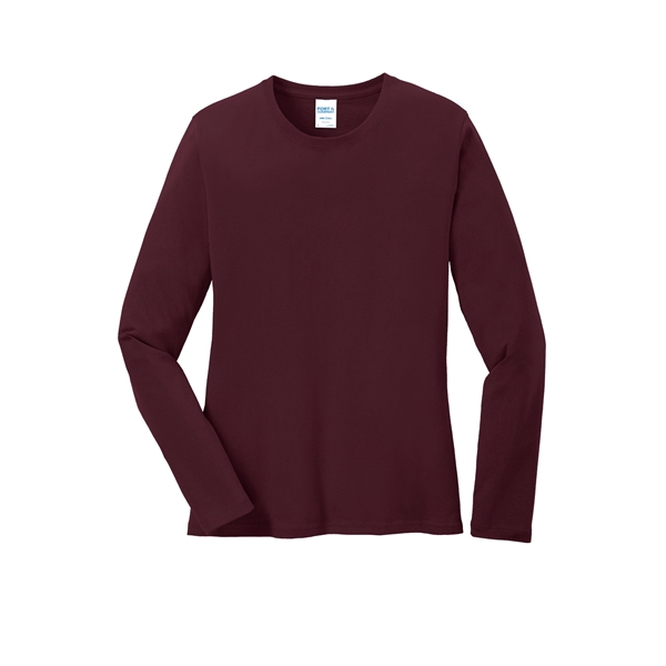 Port & Company Ladies Long Sleeve Core Cotton Tee.... from ASI 84863 SanMar