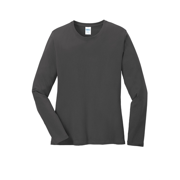 Port & Company Ladies Long Sleeve Core Cotton Tee.... from ASI 84863 SanMar