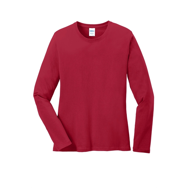 Port & Company Ladies Long Sleeve Core Cotton Tee.... from ASI 84863 SanMar