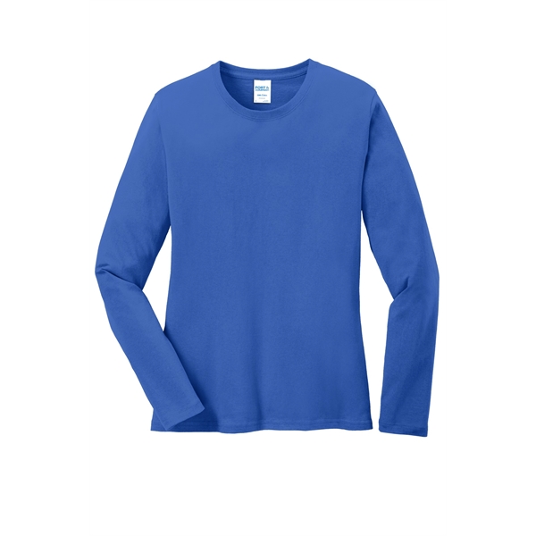 Port & Company Ladies Long Sleeve Core Cotton Tee.... from ASI 84863 SanMar