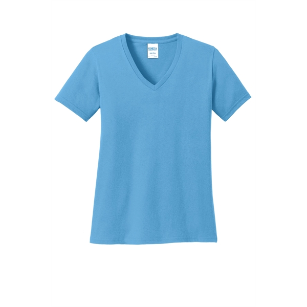 Port & Company Ladies Core Cotton V-Neck Tee.... from ASI 84863 SanMar