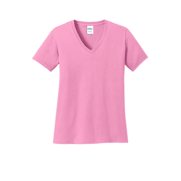 Port & Company Ladies Core Cotton V-Neck Tee.... from ASI 84863 SanMar