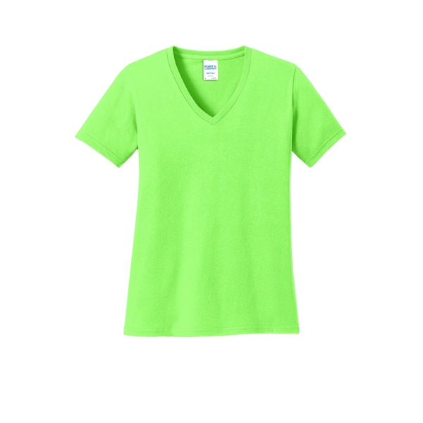 Port & Company Ladies Core Cotton V-Neck Tee.... from ASI 84863 SanMar