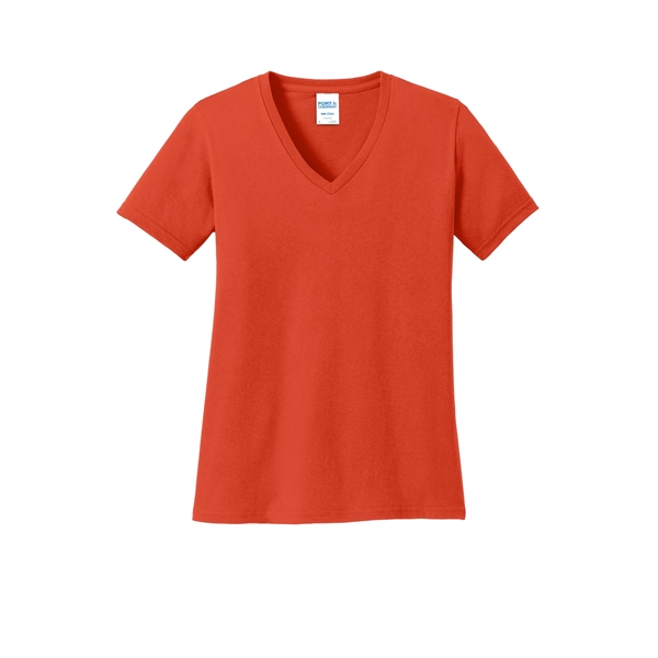 Port & Company Ladies Core Cotton V-Neck Tee.... from ASI 84863 SanMar