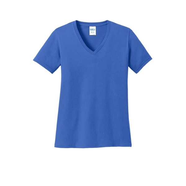 Port & Company Ladies Core Cotton V-Neck Tee.... from ASI 84863 SanMar