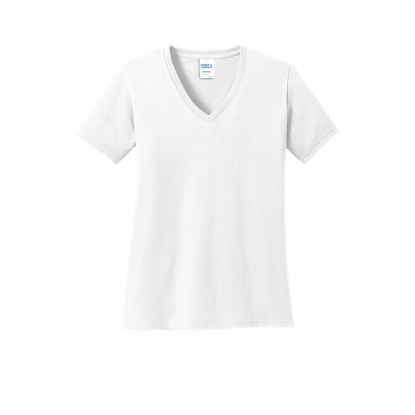 Port & Company Ladies Core Cotton V-Neck Tee.... from ASI 84863 SanMar