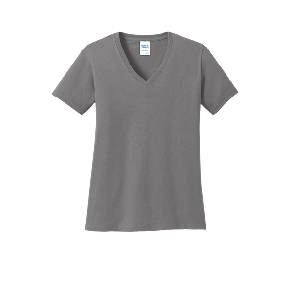 Port & Company Ladies Core Cotton V-Neck Tee.... from ASI 84863 SanMar