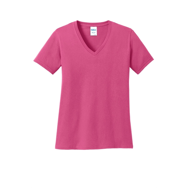 Port & Company Ladies Core Cotton V-Neck Tee.... from ASI 84863 SanMar