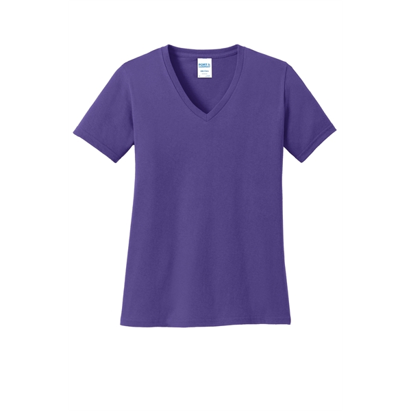 Port & Company Ladies Core Cotton V-Neck Tee.... from ASI 84863 SanMar