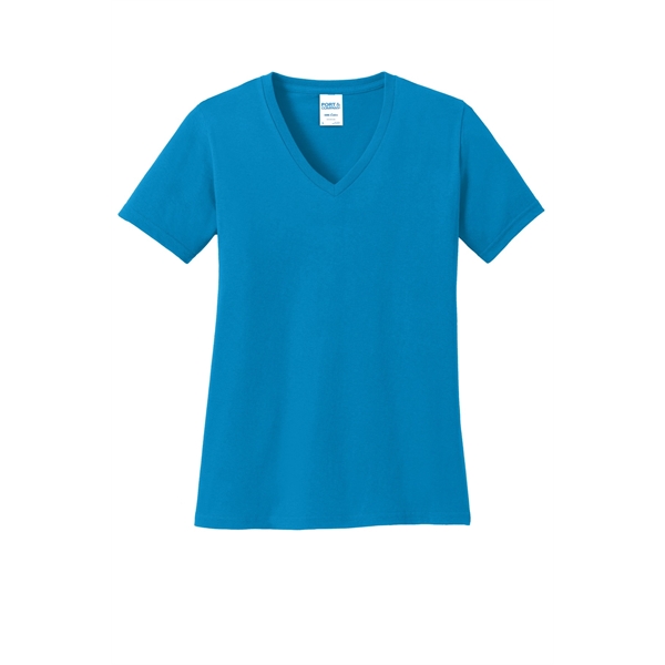 Port & Company Ladies Core Cotton V-Neck Tee.... from ASI 84863 SanMar