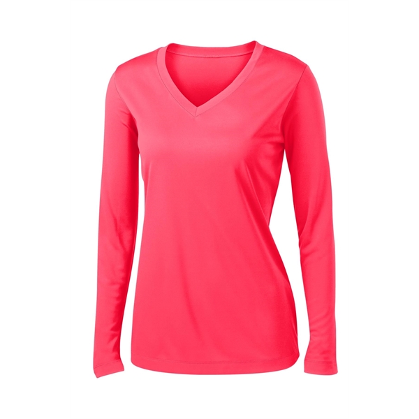 Sport-Tek Ladies Long Sleeve PosiCharge Competitor V-Neck...... from ASI 84863 SanMar